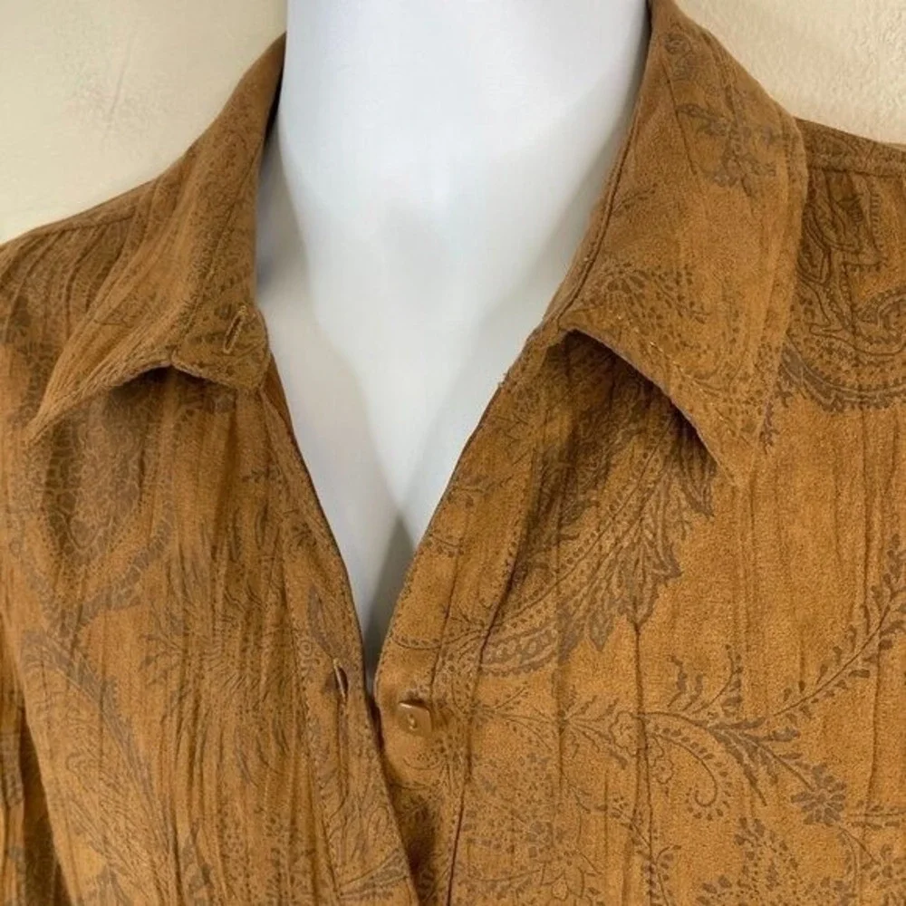 Vintage Sueded Jacket Shacket XLarge Western Country Cowgirl Top Earthy Neutral